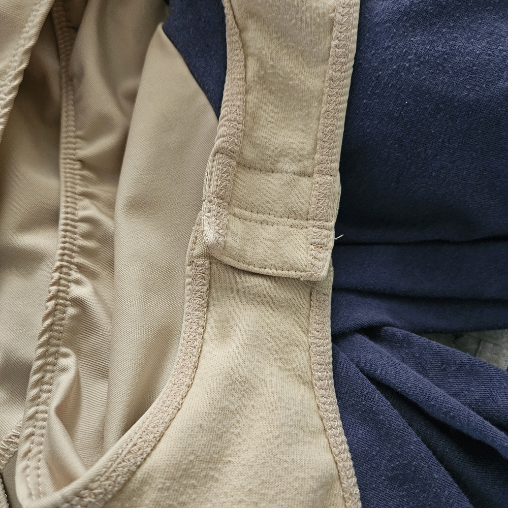 Chadwicks Blue and Cream Wrap Bodysuit - Picture 9 of 16